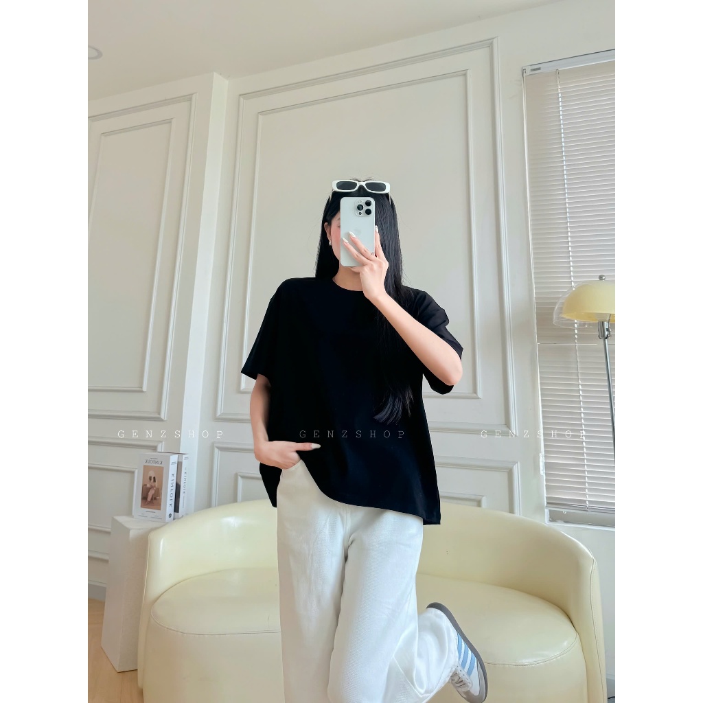 [GENZSHOP] Áo Thun Boxy Trơn PREMIUM COTTON 2C  250GSM BST25