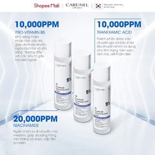 Toner centella B5 dưỡng ẩm, mờ nám, phục hồi da Hàn Quốc CARE:NEL CICA VITA B5 TRANEXAMIC ACID 155ml
