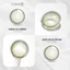 Kính áp tròng khoá ẩm 8H 3 Tháng Màu Xanh Lá Viền Xám CARASE, Lens cận MIRACLE GREEN
