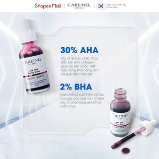 Serum peel da aha bha tẩy tế bào chết giảm mụn CARE:NEL AHA BHA PEELING SERUM 30ml