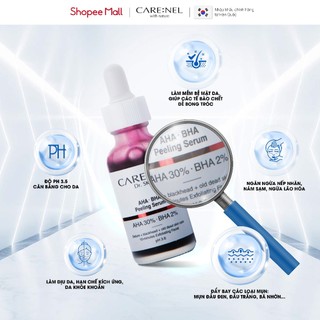 Serum peel da aha bha tẩy tế bào chết giảm mụn CARE:NEL AHA BHA PEELING SERUM 30ml