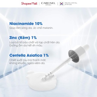 Serum dưỡng trắng da ngừa thâm nám Care:Nel Niacinamide Zinc Serum 30ml