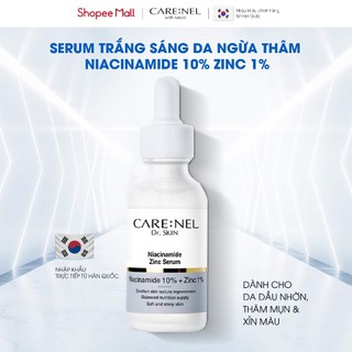 Serum dưỡng trắng da ngừa thâm nám Care:Nel Niacinamide Zinc Serum 30ml