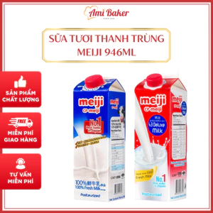 Sữa Tươi Thanh Trùng Meiji Nhật Bản 946ml – 3.8% & 4.3% Độ Béo