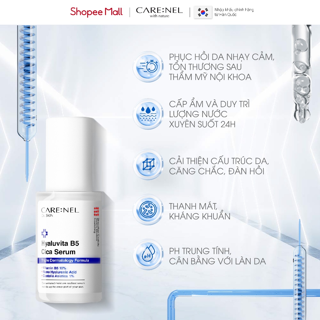 Thiết kế của Serum B5 Giảmụn Tiêu Chuẩn