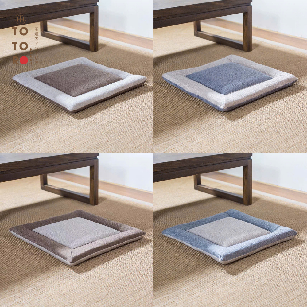 Sử Dụng Cuộn Đệm Bệtatami (45X45) Vải Cotton Gai Dầu Có Dây Buộc Trong Đời Sống