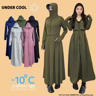 Áo Chống Nắng Toàn Thân Ngực 2 lớp UNDERCOOL Nỉ Cotton Cao Cấp Vải Umi Cotton Co Dãn 4 dày dặn ACN06