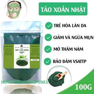 Bột Tảo xoắn nguyên chất Spirulina Nhật Bản - Tảo xoắn cao cấp chuyên vi kim spa