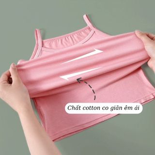 Áo lá học sinh tuổi dậy thì dáng dài cotton êm ái thoáng mát co giãn tốt kiểu dáng basic DEVARI B027