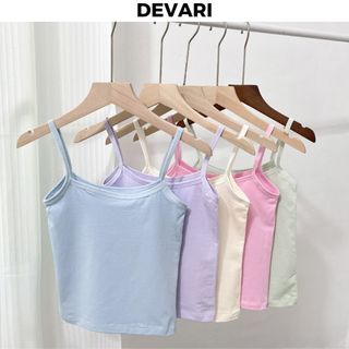 Áo lá học sinh tuổi dậy thì dáng dài cotton êm ái thoáng mát co giãn tốt kiểu dáng basic DEVARI B027