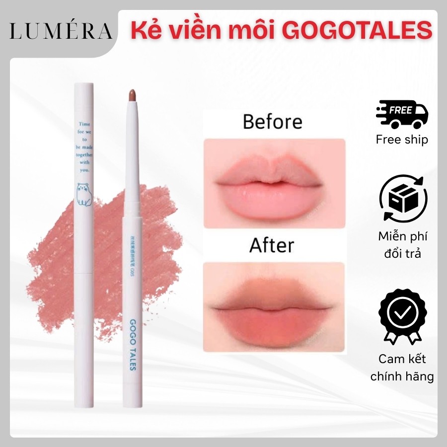 Chì Kẻ Viền Môi GOGO TALES GT531 Velvel Fog Lipliner viền môi 3D hack dáng môi tự nhiên