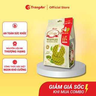 Bánh Belgi trứng sữa giòn matcha latte, rau củ phô mai túi 250g - Tràng An chính hãng