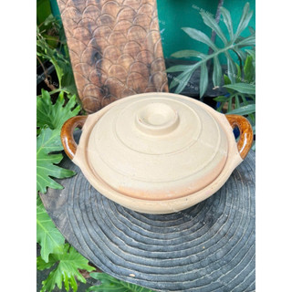 Nồi Đất Tai Tròn Kho Cá - Tráng Men Lòng - Size 17cm Đến 25cm - Có Quai/Nắp Đậy - Kho Thịt - Nấu Canh - Gốm Đất Nung