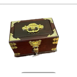 Hộp đựng trang sức gỗ Cẩm kích thước dài 20 cm cao 10 cm rộng 12 cm