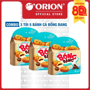 Combo 3 Túi Bánh Con Cá Bống Bang nhân MOCHI SOCOLA Đậu Đỏ (145g)