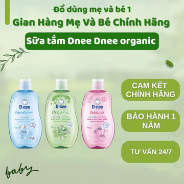 Sữa tắm gội toàn thân Dnee organic cho bé 180ml/380ml/750ml - Sữa tắm cho bé