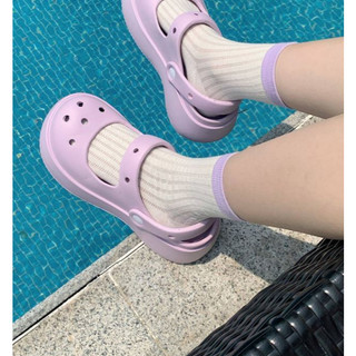 Dép sục nữ đế cao 5cm trơn form Mary Jane Mita kiểu sandal CS-14