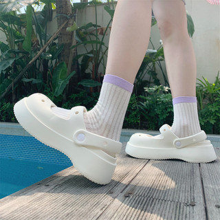 Dép sục nữ đế cao 5cm trơn form Mary Jane Mita kiểu sandal CS-14