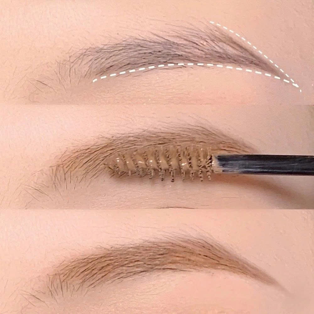 Mascara AIMEILI Chuốt Lông Mày 3D Kháng Nước Lâu Trôi 3 Màu Tự Nhiên Bút Kẻ Lông Mày Bền Màu