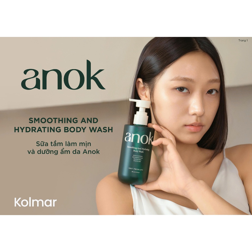 ANOK Smoothing And Hydrating Body Wash - Sữa tắm dưỡng ẩm và làm mịn da 300ml