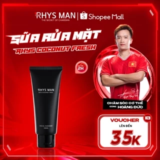 Sữa rửa mặt nam RHYS MAN Rhys Coconut Fresh hương dừa thơm mát 100ml