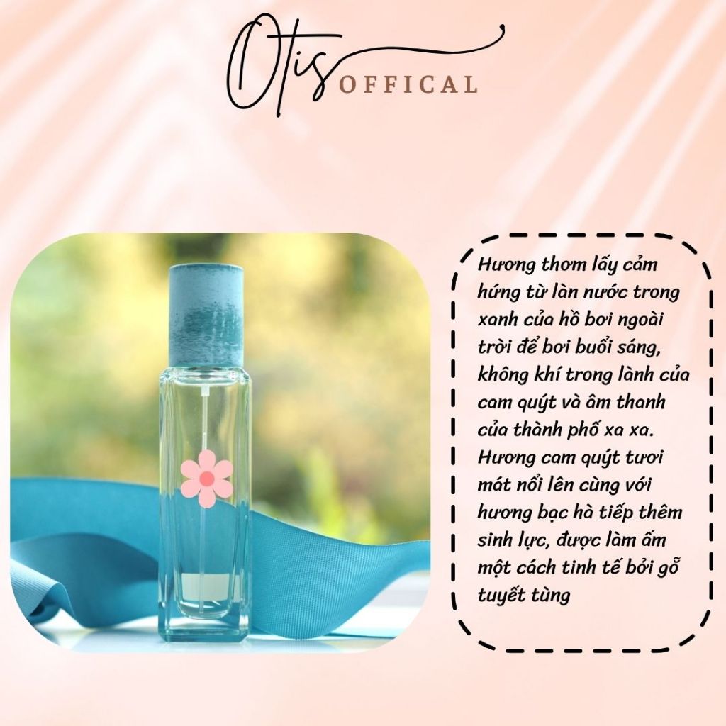 Nước Hoa Chiết 10ml Unisex J M Aqu@ Lemon C0l0gne Lon.don Hương Thơm Tươi mát Tinh tế Dịu dàng