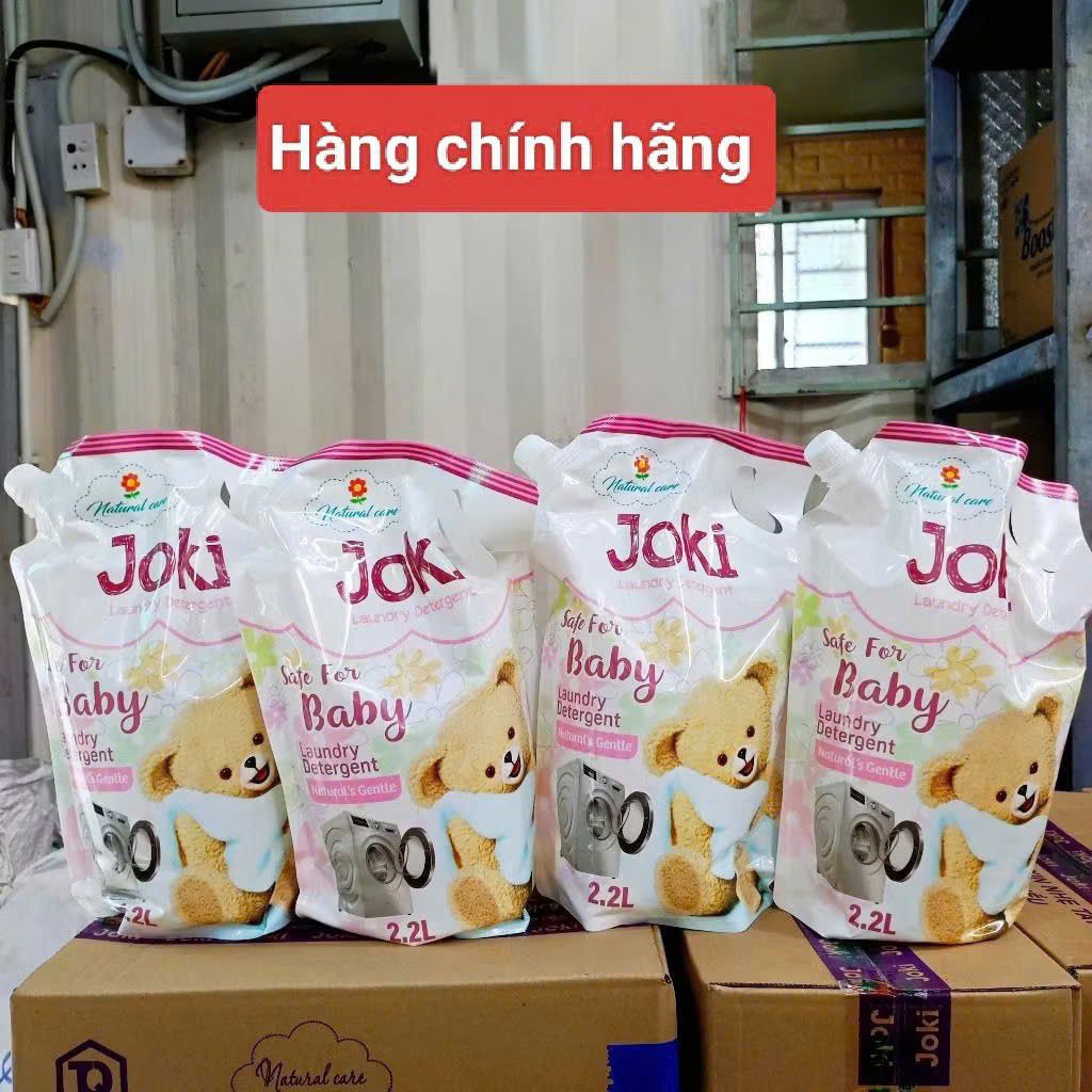 [ combo thùng 4 túi ] Nước giặt JOKI 2.2 kg an toàn cho da cả bé và gia đình Hương Thơm Dịu Nhẹ,Mềm Vải