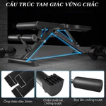 Ghế Tập Gym Tại Nhà V-Tap 8006 Điều Chỉnh Đa Năng, Ghế Tập Tạ Gấp Gọn Chịu Tải 200kg — ảnh 3