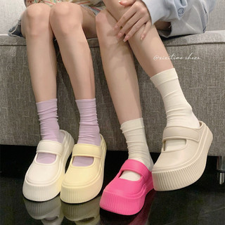 Dép sục nữ XIXITIAO đế cao 4 cm kiểu dáng  Mary Jane kiểu sandal Mita 2025 CS-44