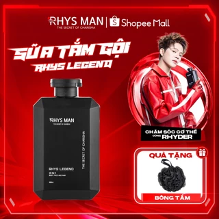 Sữa tắm gội nam hương nước hoa 3 in 1 RHYS MAN Rhys Legend 350ml