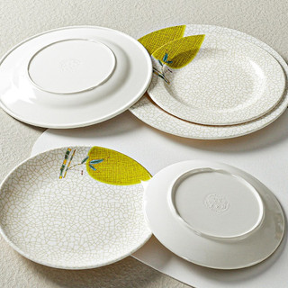 Đĩa Phíp ( Melamine A5 ) Hoa Văn Hình Lá Tre Dùng Cho Nhà Hàng Khách Sạn P 1008