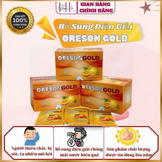 ✅[Chính hãng] ORESON GOLD bổ sung nước, điện giải, tiêu chảy, sốt cao, vận động nhiều .Hộp 30 g