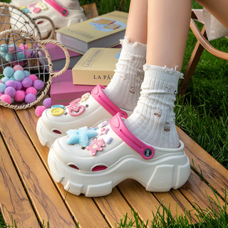 Dép sục nữ đế cao 7 cm kèm 13 charm Ngôi sao cá tính năng động Mita CS-107