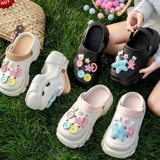 Dép sục nữ đế cao 7 cm kèm 13 charm Ngôi sao cá tính năng động Mita CS-107