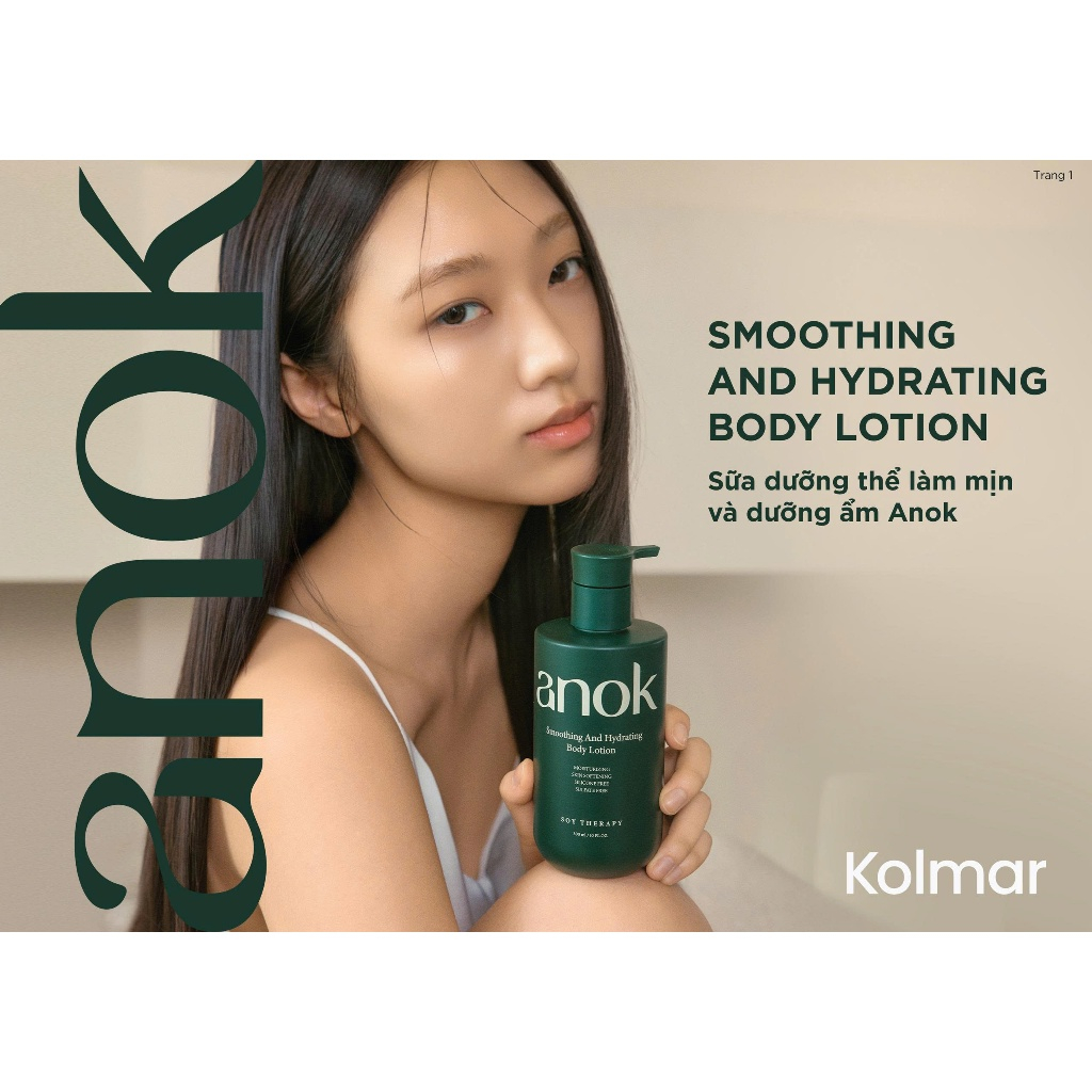 ANOK Smoothing and Hydrating Body Lotion - Sữa dưỡng thể làm mịn và dưỡng ẩm Anok Body Lotion 300ml