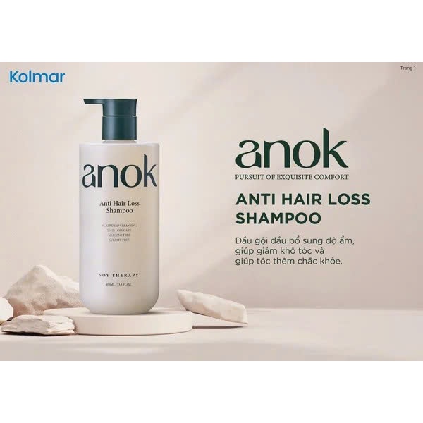 ANOK Anti Hair Loss Shampoo - Dầu gội ngăn rụng tóc Anok Shampoo 400ml