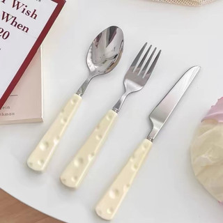 Phụ kiện bàn ăn dao thìa dĩa cao cấp, phong cách sang trọng chống gỉ tiện dụng ăn được nhiều món khác nhau