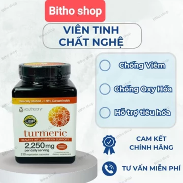Viên uống tinh chất nghệ Turmeric hỗ trợ dạ dày, miễn dịch, đẹp da