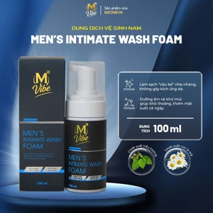 Bọt rửa vệ sinh nam M Vibe - M Core Men's Intimate Wash Foam 100ml - làm sạch, khử mùi, dưỡng ẩm, thơm mát