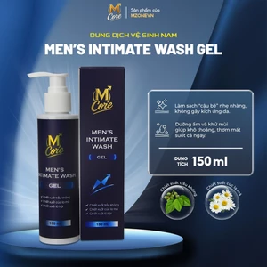 Dung dịch vệ sinh nam M Core Men's Intimate Wash Gel 150ml chiết xuất trầu không, cúc la mã, lô hội