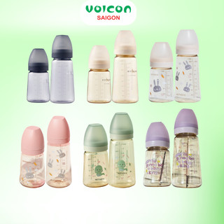 Bình Sữa PPSU Hàn Quốc Mother-K 180ml/280ml (Xanh /Kem/Họa tiết)