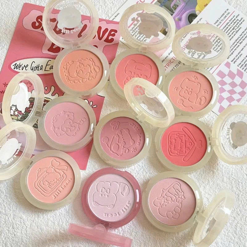 Phấn Má Hồng JILL LEEN Dạng Phấn Velvet Cheek Blush Không Thấm Nước Làm Sáng Tông Màu Da