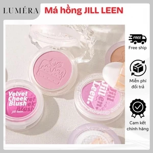 Phấn Má Hồng JILL LEEN Dạng Phấn Velvet Cheek Blush Không Thấm Nước Làm Sáng Tông Màu Da