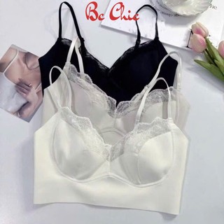 Áo bra nữ VECYLA 2 dây nâng ngực - Áo bra nâng vòng 1 gợi cảm - Bra su đúc viền ren quyến rũ B 614/ B 607