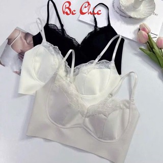 Áo bra nữ VECYLA 2 dây nâng ngực - Áo bra nâng vòng 1 gợi cảm - Bra su đúc viền ren quyến rũ B 614/ B 607
