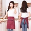 Tạp dề cotton ngắn thấm hút mồ hôi, chống bám bẩn & chống mài mòn, thiết kế chuyên dụng cho ngành dịch vụ ăn uống