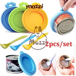 Nắp silicon bảo quản thức ăn kèm thìa [Màu ngẫu nhiên]