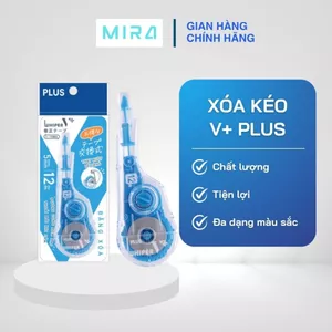 Băng Xóa Whiper 5mmx12m V+ PLUS Thế Hệ Mới – Dễ Thay Ruột, Thiết Kế Công Thái Học