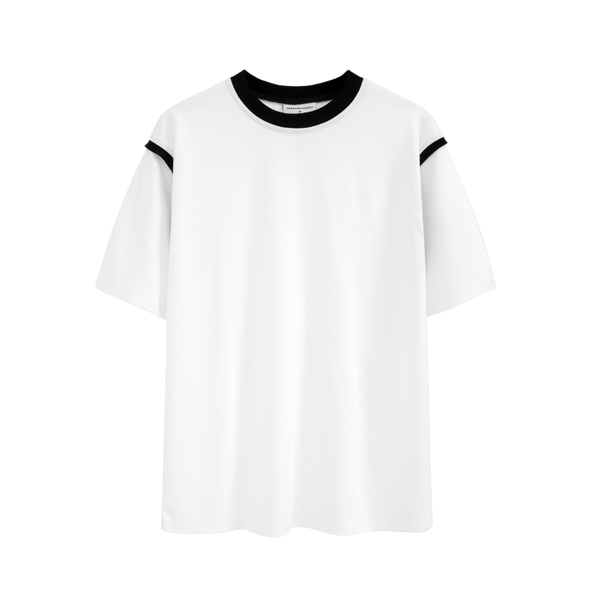 Áo Thun Nam Cao Cấp VIỀN VAI Cổ Tròn Chất Cotton Lạnh, Regular Fit, Mềm Mịn, Sang Trọng - SHINGHAI