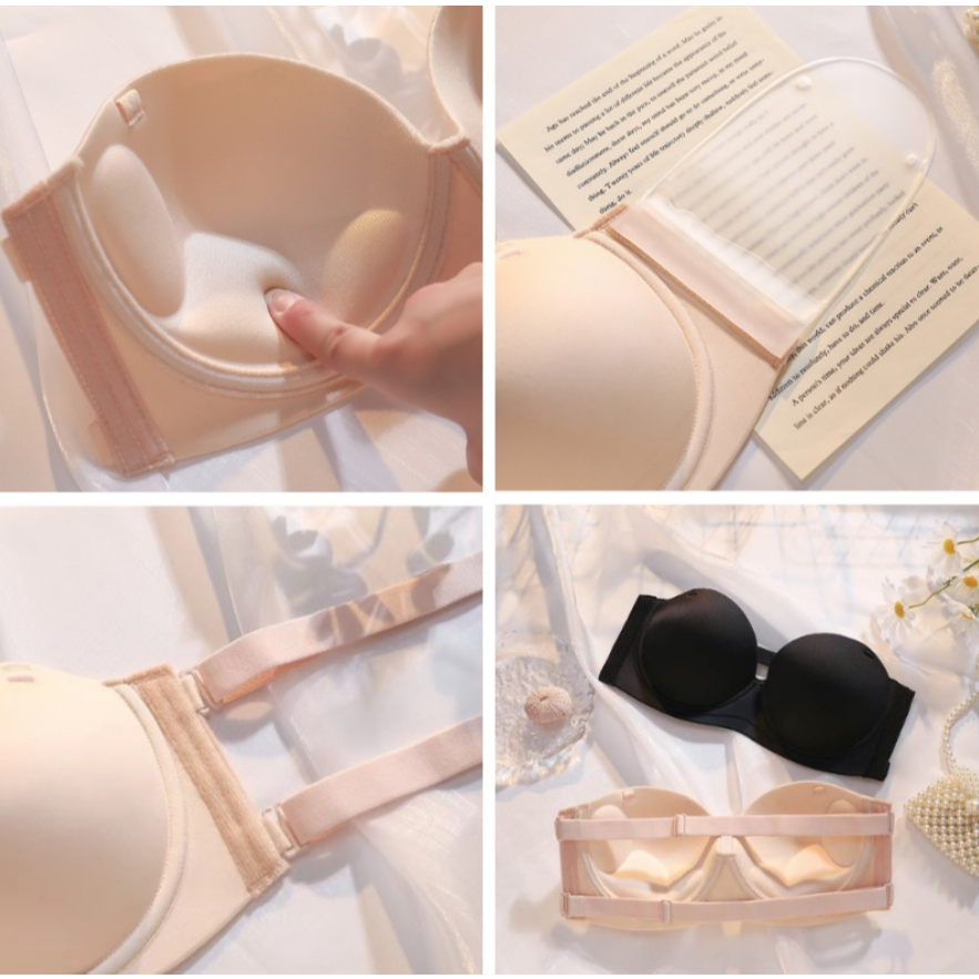 [Peinn] Áo Cúp Ngực ALS45 Không Dây Chống Tụt Chất Su Mặc Nhiều Kiểu